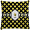 Bee & Polka Dots Decorative Pillow Case (Personalized)