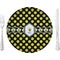 Bee & Polka Dots 10" Glass Lunch / Dinner Plates - Single or Set (Personalized)