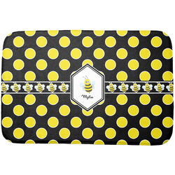 Bee & Polka Dots Dish Drying Mat (Personalized)