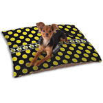 Bee & Polka Dots Dog Bed - Small w/ Name or Text