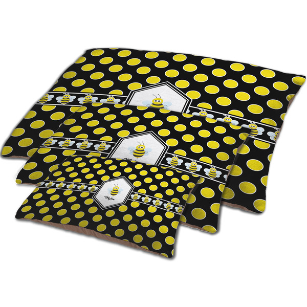 Bee & Polka Dots Dog Beds - MAIN (sm, med, lrg)