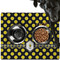 Bee & Polka Dots Dog Food Mat - Large LIFESTYLE