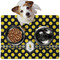 Bee & Polka Dots Dog Food Mat - Medium LIFESTYLE