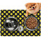 Bee & Polka Dots Dog Food Mat - Small LIFESTYLE