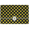 Bee & Polka Dots Dog Food Mat w/ Name or Text