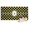 Bee & Polka Dots Dog Towel (Personalized)