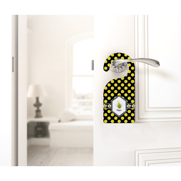 Bee & Polka Dots Door Hanger - LIFESTYLE