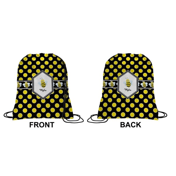 Bee & Polka Dots Drawstring Backpack