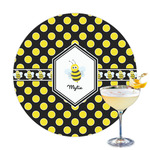 Bee & Polka Dots Printed Drink Topper (Personalized)