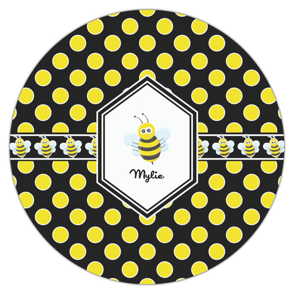 Bee & Polka Dots Drink Topper - Large - Single