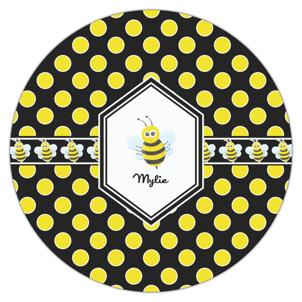 Bee & Polka Dots Drink Topper - Medium - Single