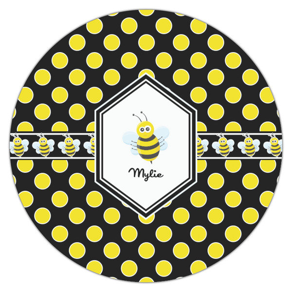 Bee & Polka Dots Drink Topper - Small - Single