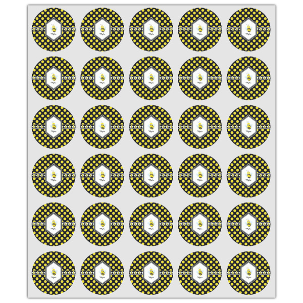 Bee & Polka Dots Drink Topper - XSmall - Set of 30