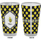 Bee & Polka Dots Pint Glass - Full Color - Front & Back Views