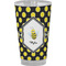 Bee & Polka Dots Pint Glass - Full Color - Front View