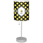 Bee & Polka Dots 7" Drum Lamp with Shade Linen (Personalized)
