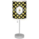 Bee & Polka Dots Lamp with Drum Shade (Personalized)
