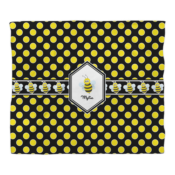 Bee & Polka Dots Duvet Cover - King - Front