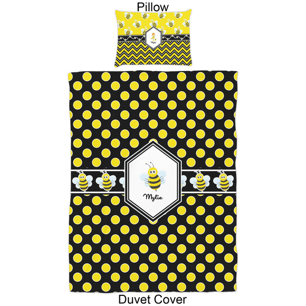 Bee & Polka Dots Duvet Cover Set - Twin - Approval