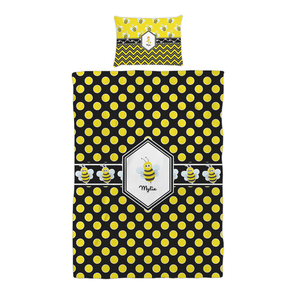Bee & Polka Dots Duvet Cover Set - Twin XL - Alt Approval