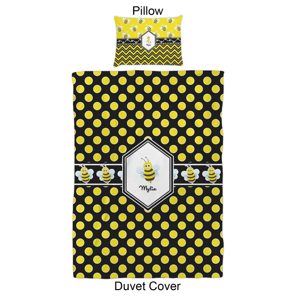 Bee & Polka Dots Duvet Cover Set - Twin XL - Approval