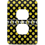 Bee & Polka Dots Electric Outlet Plate