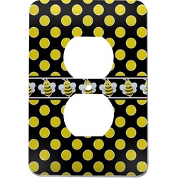 Bee & Polka Dots Electric Outlet Plate