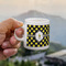 Bee & Polka Dots Espresso Cup - 3oz LIFESTYLE (new hand)