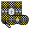 Bee & Polka Dots Personalized Eyeglass Case & Cloth