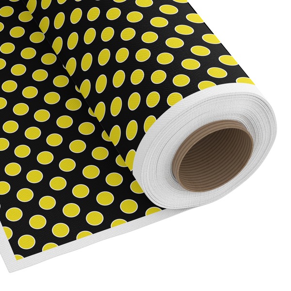 Custom Bee & Polka Dots Fabric by the Yard - Copeland Faux Linen