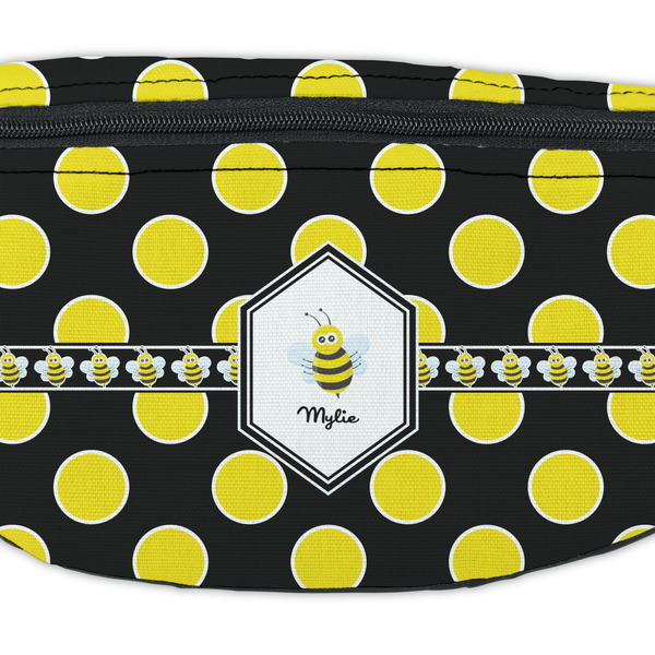 Bee & Polka Dots Fanny Pack - Closeup