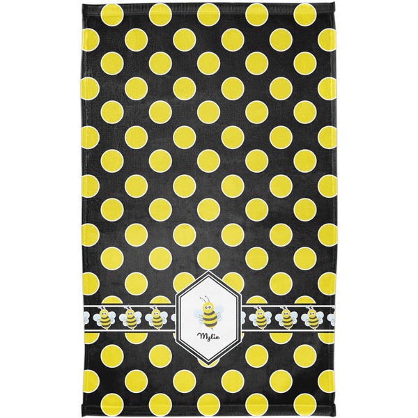 Bee & Polka Dots Finger Tip Towel - Full View
