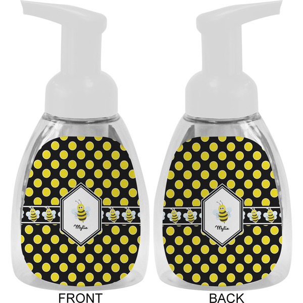 Bee & Polka Dots Foam Soap Bottle Approval - White