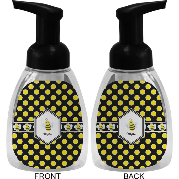 Bee & Polka Dots Foam Soap Bottle (Front & Back)