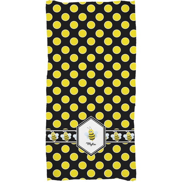 Bee & Polka Dots Full Sized Bath Towel - Apvl