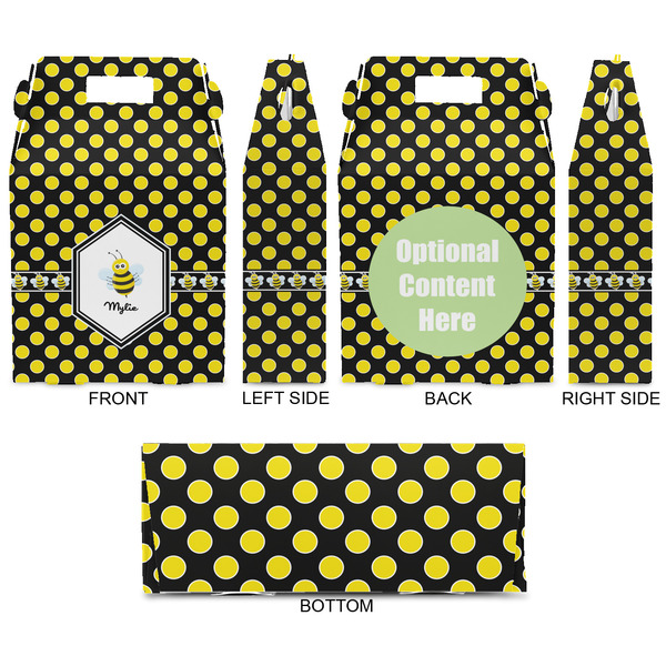 Bee & Polka Dots Gable Favor Box - Approval