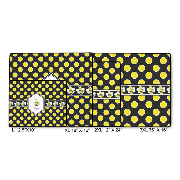 Bee & Polka Dots Gaming Mats - SIZE CHART