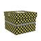 Bee & Polka Dots Gift Box with Lid - Canvas Wrapped - Medium (Personalized)