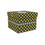 Bee & Polka Dots Gift Box with Lid - Canvas Wrapped - Small (Personalized)