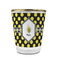 Bee & Polka Dots Glass Shot Glass - With gold rim - FRONT