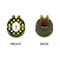 Bee & Polka Dots Golf Ball Hat Clip Marker - Apvl - GOLD