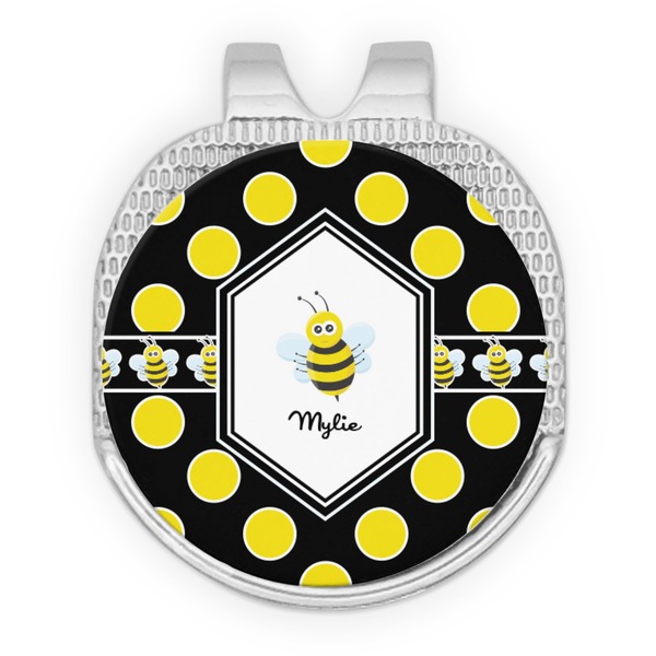 Bee & Polka Dots Golf Ball Hat Marker Hat Clip