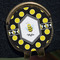 Bee & Polka Dots Golf Ball Marker Hat Clip - Gold - Close Up