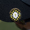 Bee & Polka Dots Golf Ball Marker Hat Clip - Gold - On Hat