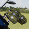 Bee & Polka Dots Golf Club Cover - Set of 9 - On Clubs