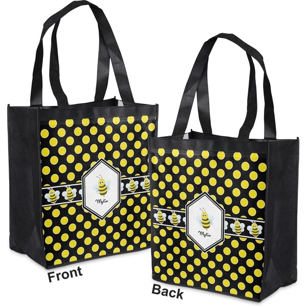Bee & Polka Dots Grocery Bag - Apvl