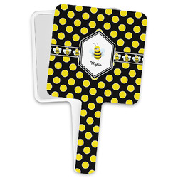 Bee & Polka Dots Hand Mirror (Personalized)
