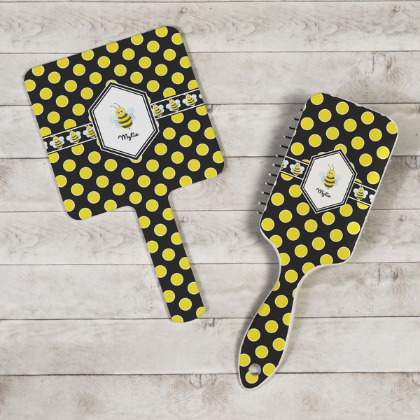 Bee & Polka Dots Hand Mirrors - In Context