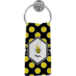 Bee & Polka Dots Hand Towel - Full Print (Personalized)