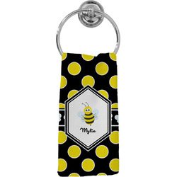 Bee & Polka Dots Hand Towel - Full Print (Personalized)